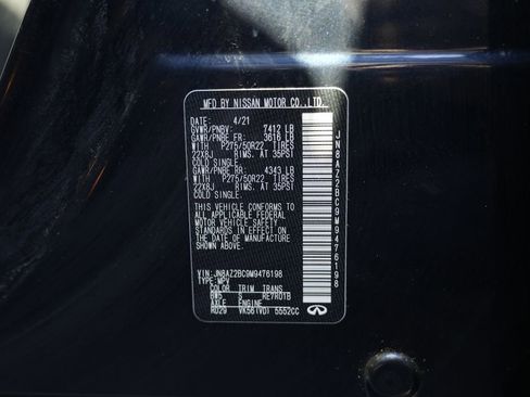 Used 2021 INFINITI QX80 Sensory w/ Cargo Package AWD/4WD image 71