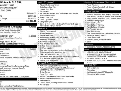 Certified 2023 GMC Acadia SLE w/ Driver Convenience Package image 4