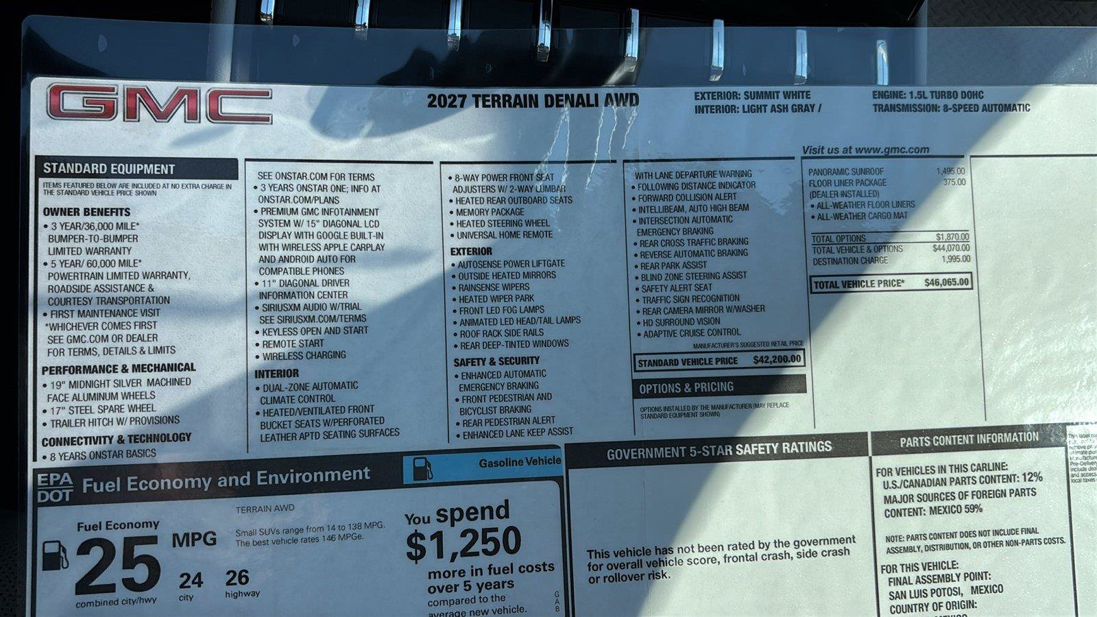 New 2027 GMC Terrain Denali w/ LPO, Floor Liner Package AWD/4WD image 38