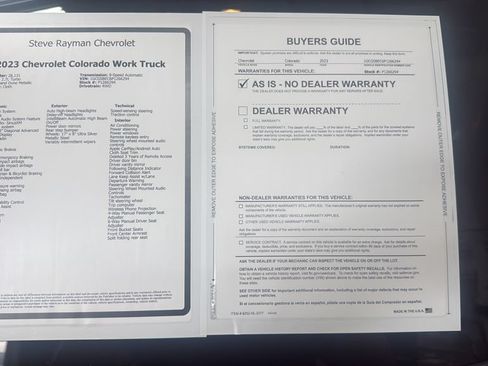 Certified 2023 Chevrolet Colorado W/T RWD image 27