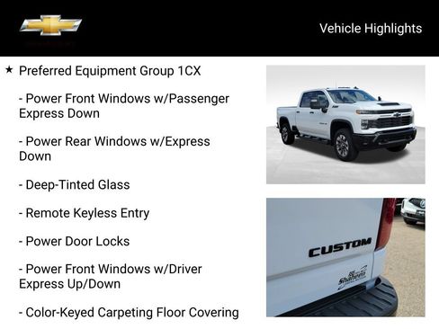 Used 2024 Chevrolet Silverado 2500 Custom w/ Custom Value Package AWD/4WD image 20