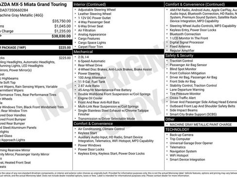 New 2025 MAZDA MX-5 Miata Grand Touring w/ Weather Package image 4