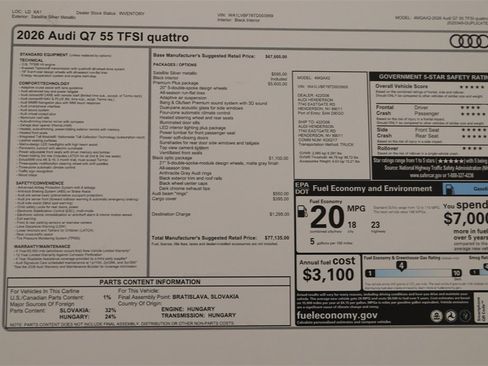 New 2026 Audi Q7 3.0T Premium Plus image 32