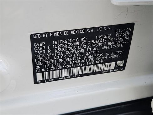 Used 2025 Honda HR-V LX image 15