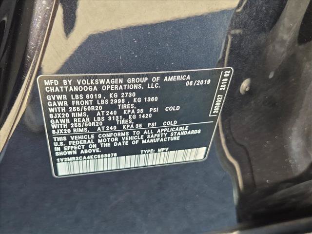 Used 2019 Volkswagen Atlas SEL AWD/4WD image 27