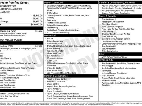 New 2027 Chrysler Pacifica Select w/ Family Tech Group FWD image 5