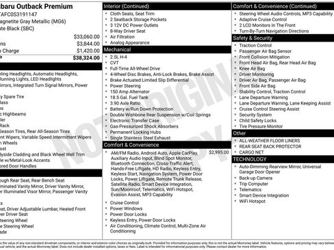Certified 2025 Subaru Outback Premium image 34