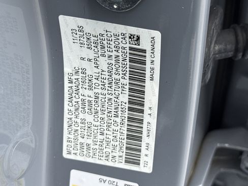 Certified 2024 Honda Civic EX image 41