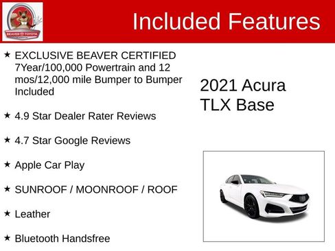 Used 2021 Acura TLX w/ Advance Package image 4