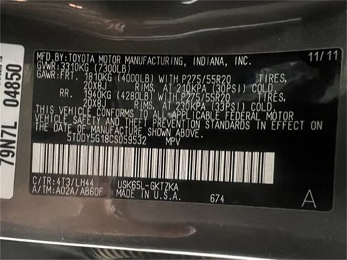 Used 2012 Toyota Sequoia Platinum image 65