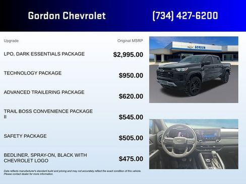 Used 2023 Chevrolet Colorado Trail Boss w/ LPO, Dark Essentials Package image 5