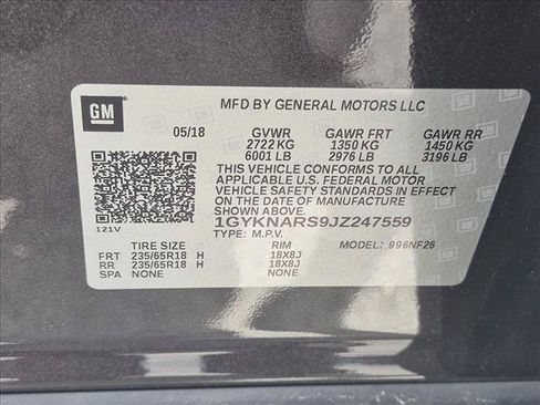 Used 2018 Cadillac XT5 FWD w/ LPO, Wheel Lock Package image 24