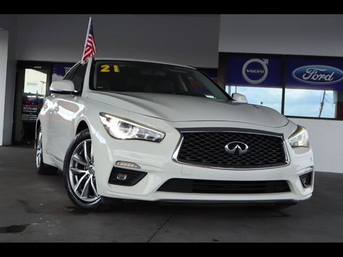 Used 2021 INFINITI Q50 Pure w/ Cargo Package RWD image 1