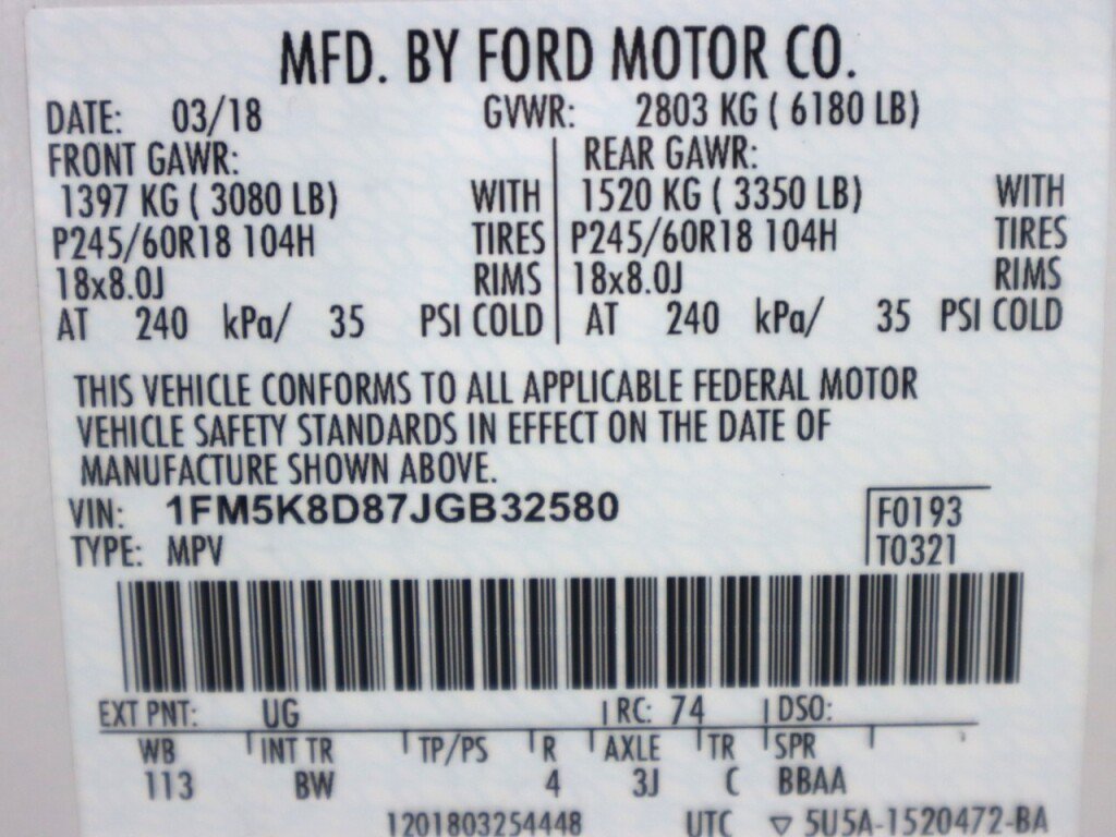 Used 2018 Ford Explorer XLT w/ Equipment Group 202A AWD/4WD image 48