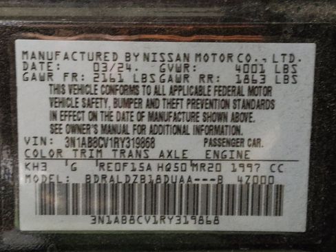 Used 2024 Nissan Sentra SV w/ All-Weather Package FWD image 33