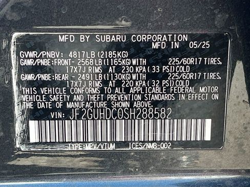 Used 2025 Subaru Crosstrek 2.0i Premium AWD/4WD image 29