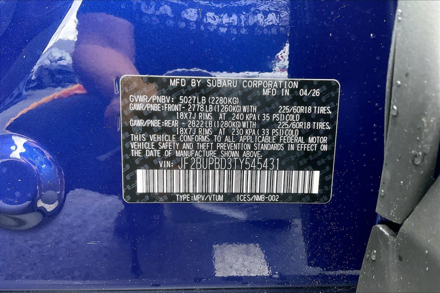 New 2026 Subaru Outback Premium AWD/4WD image 19