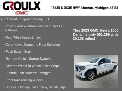 Used 2023 GMC Sierra 1500 Denali w/ Denali Reserve Package AWD/4WD image 15