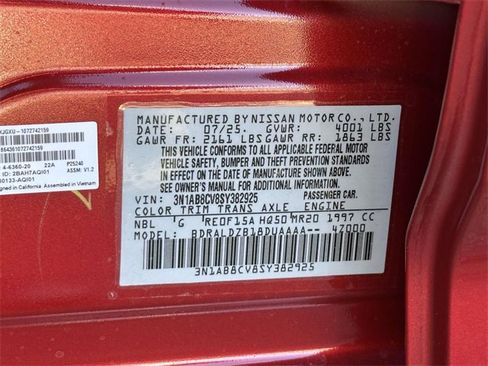 New 2025 Nissan Sentra SV w/ All-Weather Package image 25