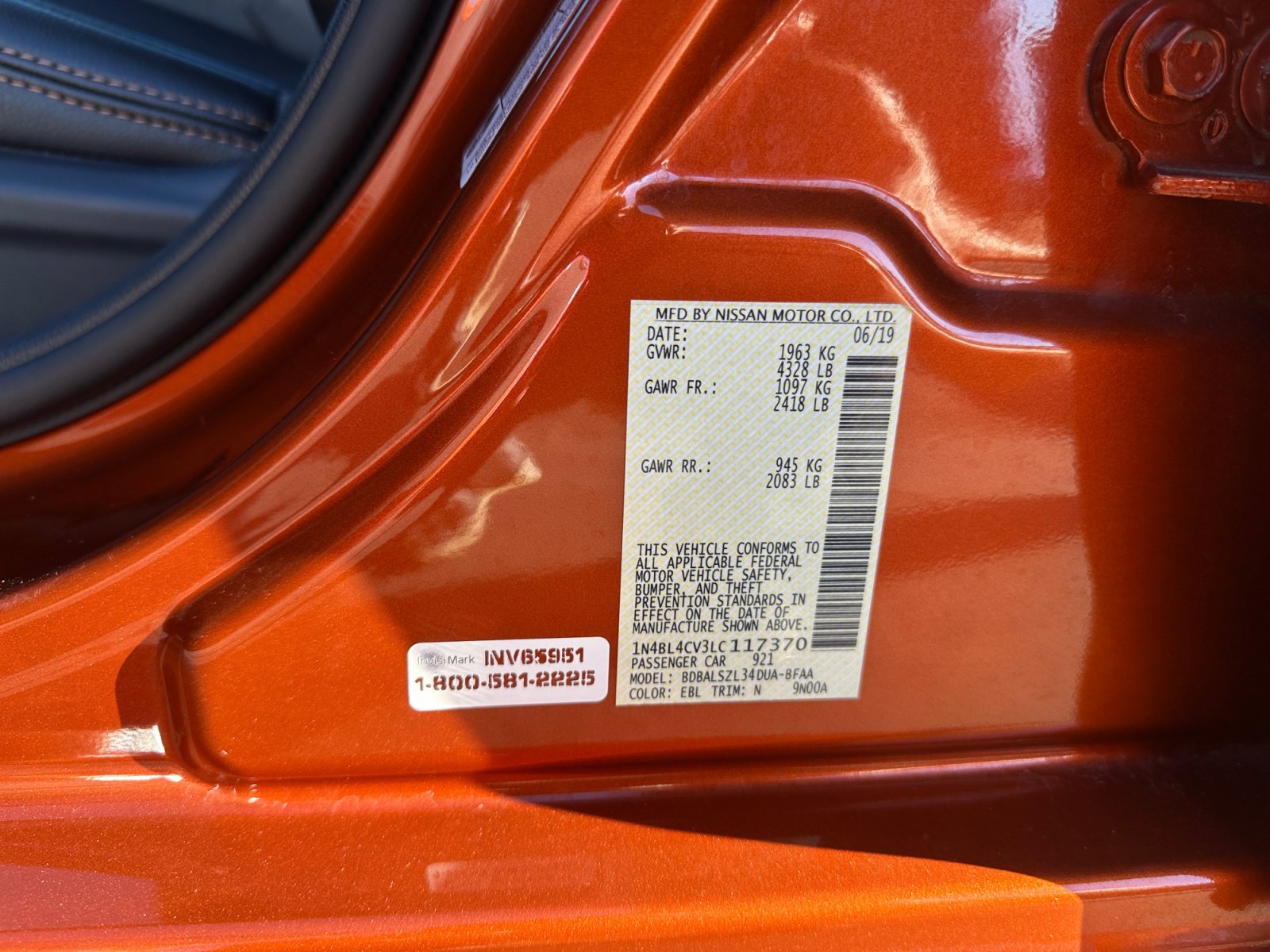 Used 2020 Nissan Altima 2.5 SR FWD image 16