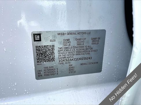 Used 2018 GMC Yukon SLE w/ SLE Value Package AWD/4WD image 30