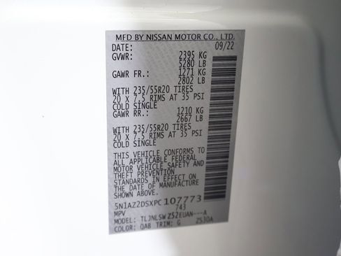 Used 2023 Nissan Murano Platinum w/ Cargo Package image 61