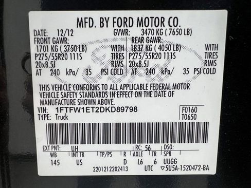 Used 2013 Ford F150 XLT w/ Luxury Equipment Group image 56