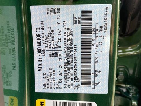 New 2025 Ford Bronco Sport Outer Banks image 16