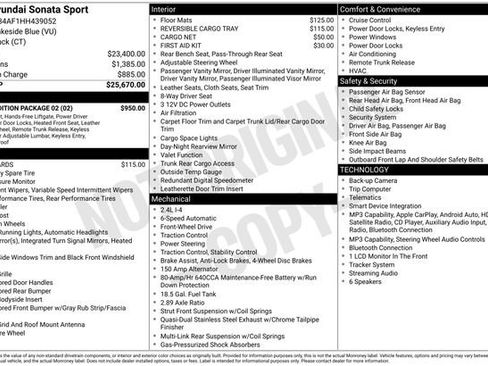 Used 2017 Hyundai Sonata Sport w/ Value Edition Package 02 FWD image 14