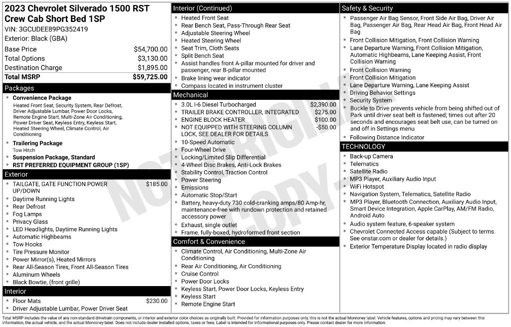 Used 2023 Chevrolet Silverado 1500 RST AWD/4WD image 5