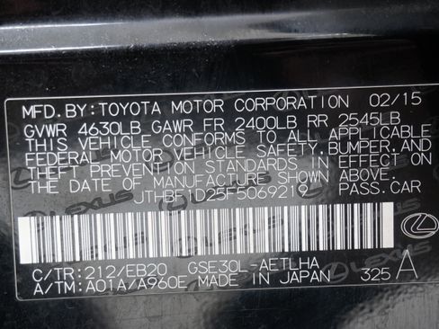 Used 2015 Lexus IS 250 w/ F-Sport Package RWD image 34