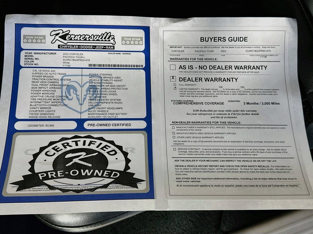 Used 2023 Chrysler Pacifica Touring-L FWD image 36