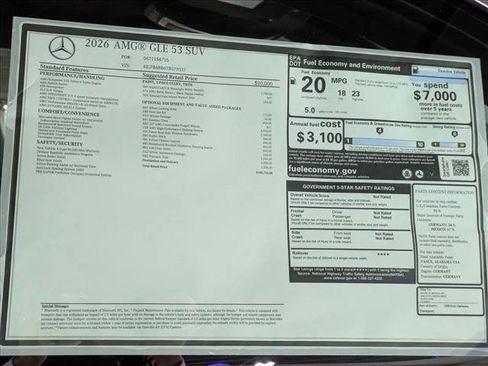 New 2026 Mercedes-Benz GLE 53 AMG 4MATIC image 19