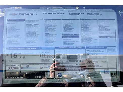 New 2026 Chevrolet Tahoe Premier image 13