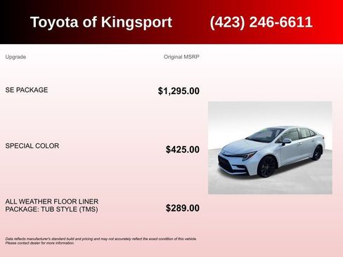 Certified 2024 Toyota Corolla SE w/ SE Package image 3