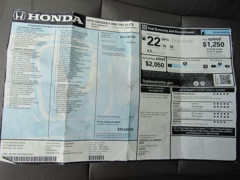 Used 2016 Honda Odyssey Touring Elite image 26