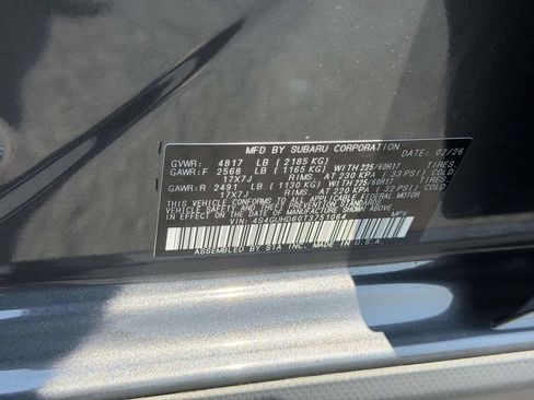 Certified 2026 Subaru Crosstrek 2.5i Premium AWD/4WD image 27