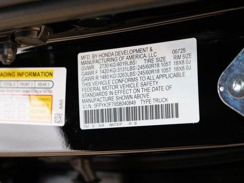 New 2025 Honda Ridgeline TrailSport+ image 33