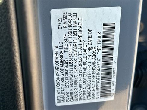 Certified 2022 Honda Ridgeline RTL-E image 32