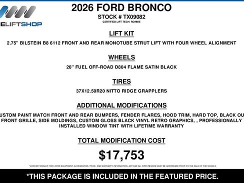 Used 2026 Ford Bronco Outer Banks AWD/4WD image 2