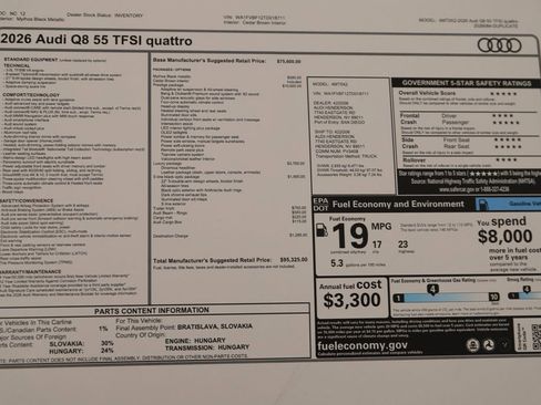 New 2026 Audi Q8 Prestige image 32