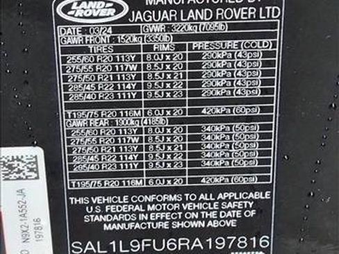 Certified 2024 Land Rover Range Rover Sport Dynamic SE AWD/4WD image 24