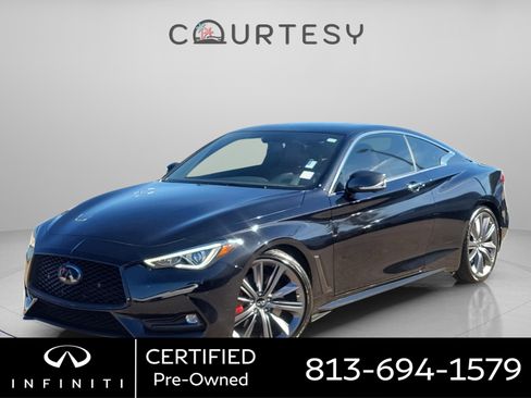 Certified 2022 INFINITI Q60 Red Sport 400 w/ Carbon Fiber Package image 1