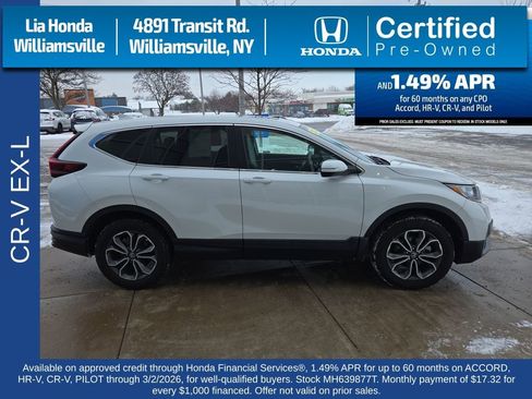 Certified 2021 Honda CR-V EX-L image 2