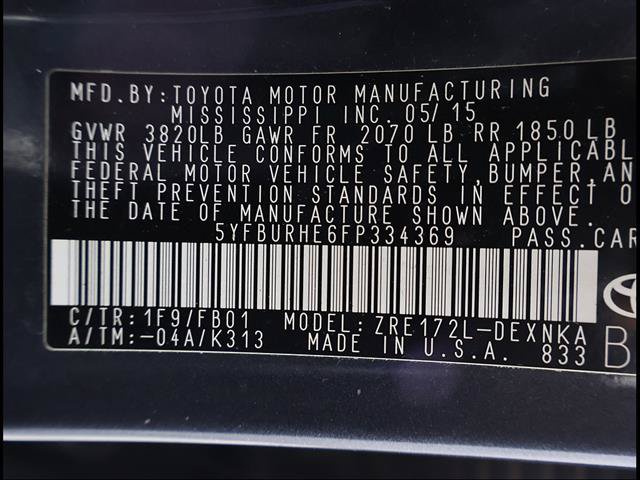 Used 2015 Toyota Corolla LE FWD image 12