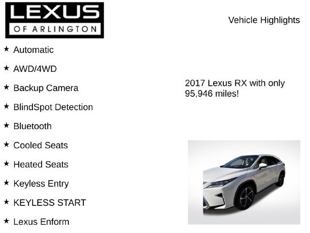 Used 2017 Lexus RX 350 AWD w/ Luxury Package image 8