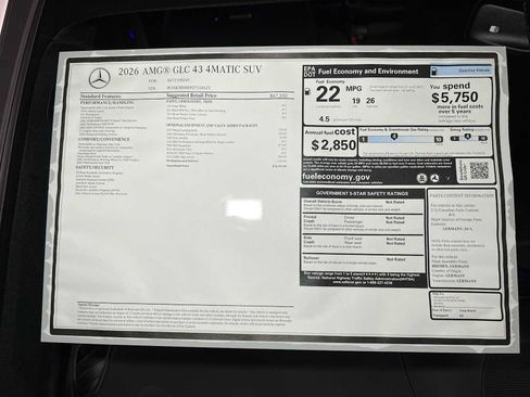 New 2026 Mercedes-Benz GLC 43 AMG 4MATIC image 45