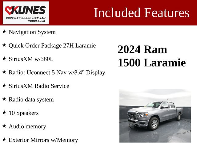Used 2024 RAM 1500 Laramie AWD/4WD image 3