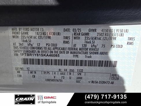 Used 2025 Ford Transit 250 Low Roof w/ Exterior Upgrade Package RWD image 32