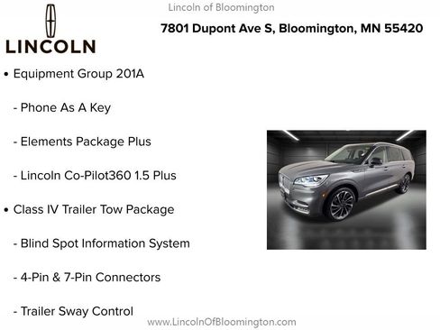 Certified 2022 Lincoln Aviator Reserve w/ Equipment Group 201A image 9